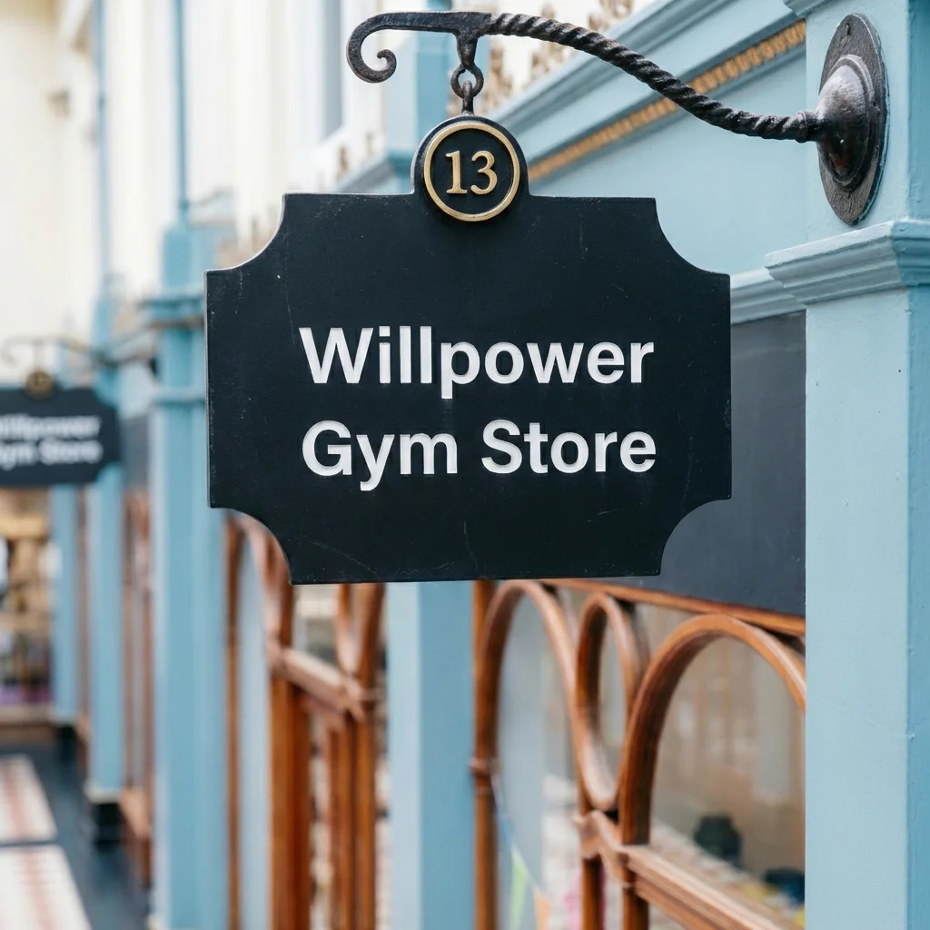WillPower Store interior showing supplement displays
